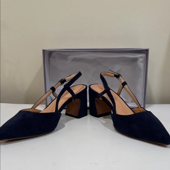 NEW - Roserwish Navy Slingback 2.5” Heels for Women ( sz 8.5) - Picture 5 of 7
